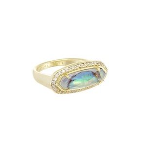 Kendra Scott Arielle Ring in Abalone & Gold
